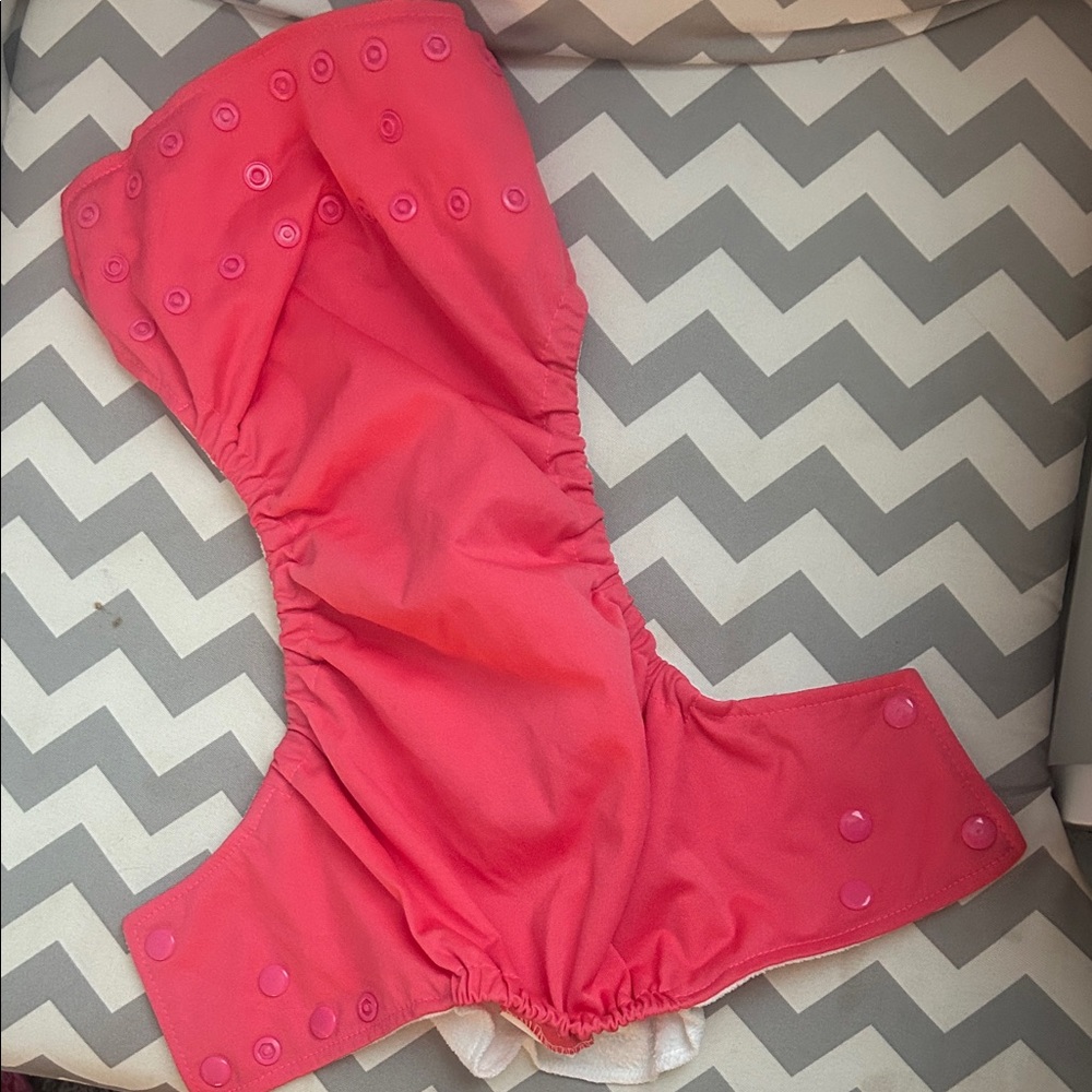 Green mountain diapers mommy’s touch Pink  Cloth Diaper
